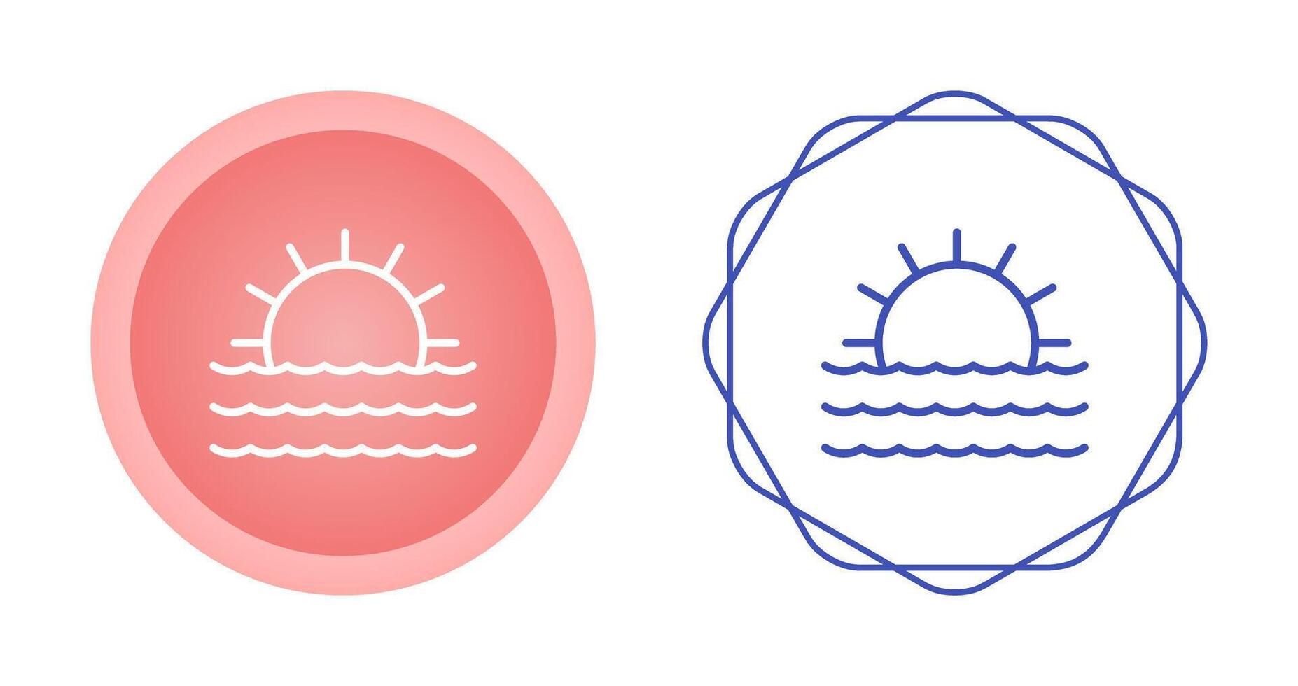 zonsondergang vector pictogram