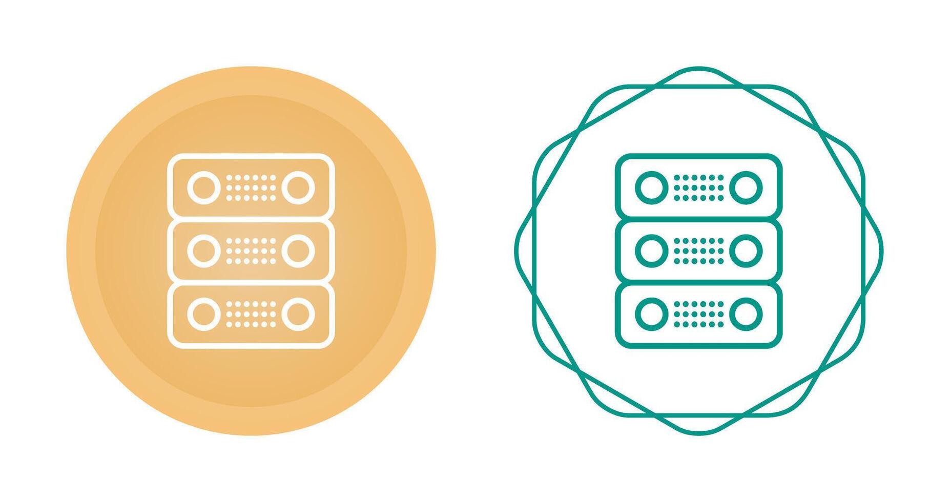 toegewijd server vector icoon