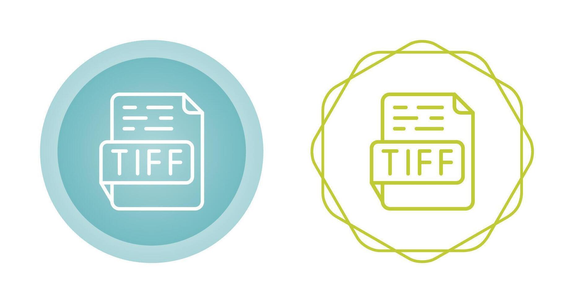 tiff vector icoon