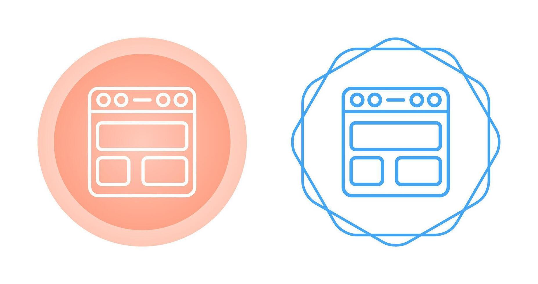 browser vector pictogram