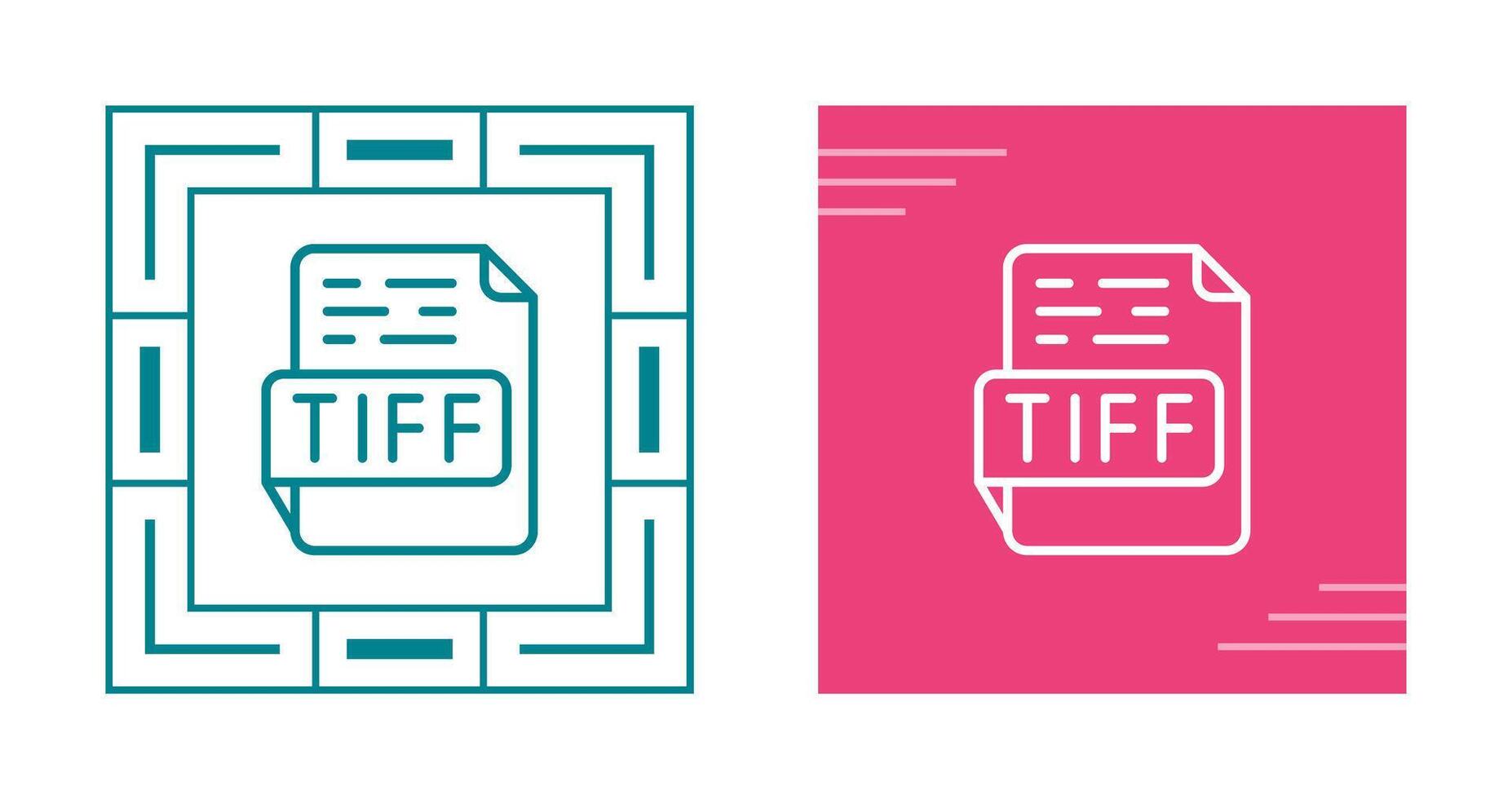 tiff vector icoon