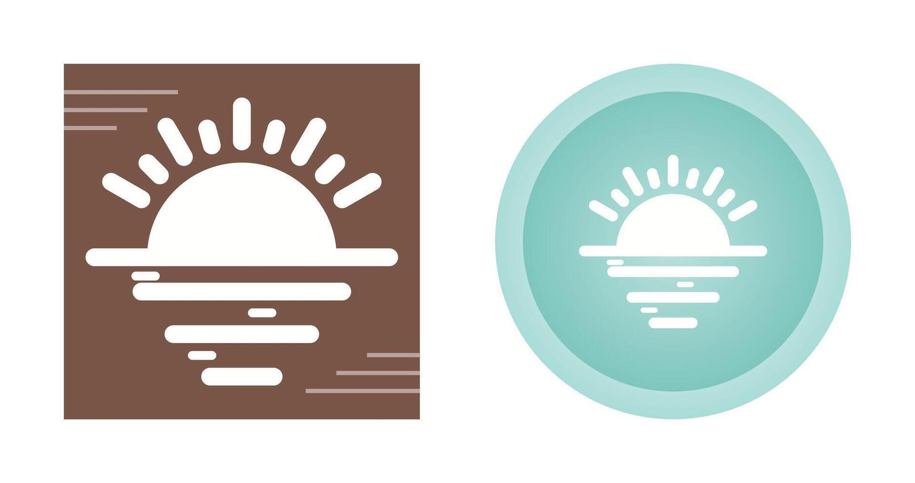 zonsondergang vector pictogram