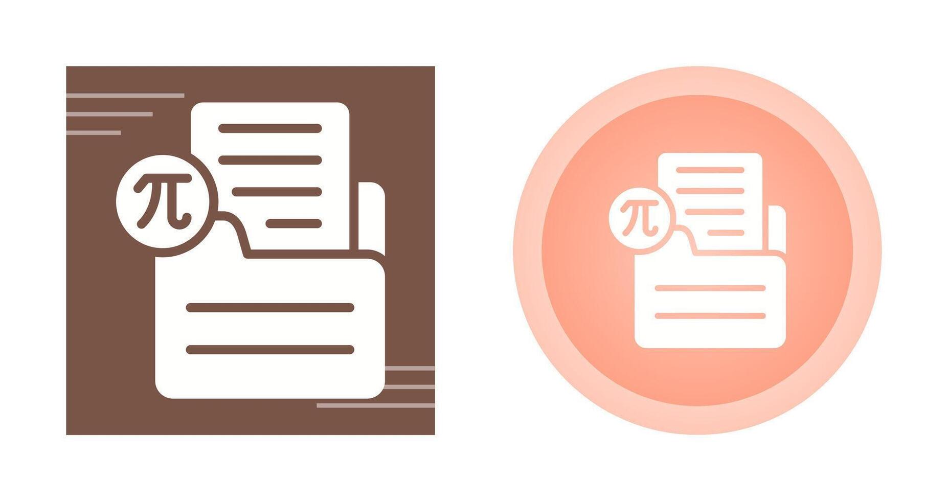 document insert formule vector icoon