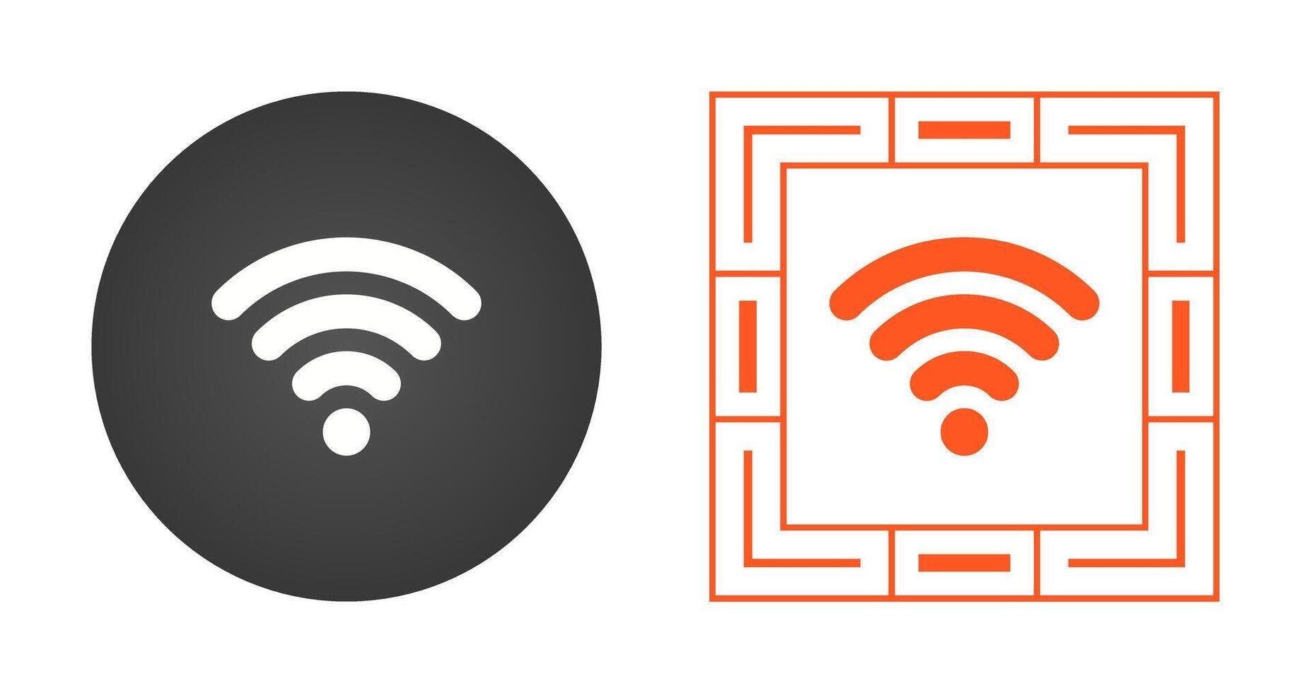 Wifi signaal vector icoon