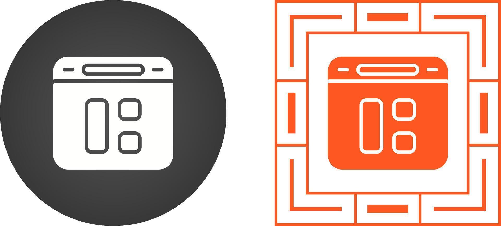 dashboard vector pictogram