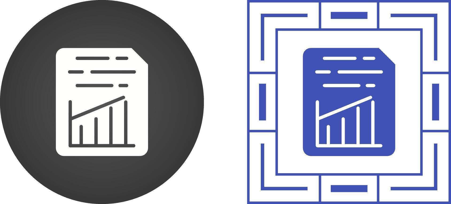 document insert diagram vector icoon