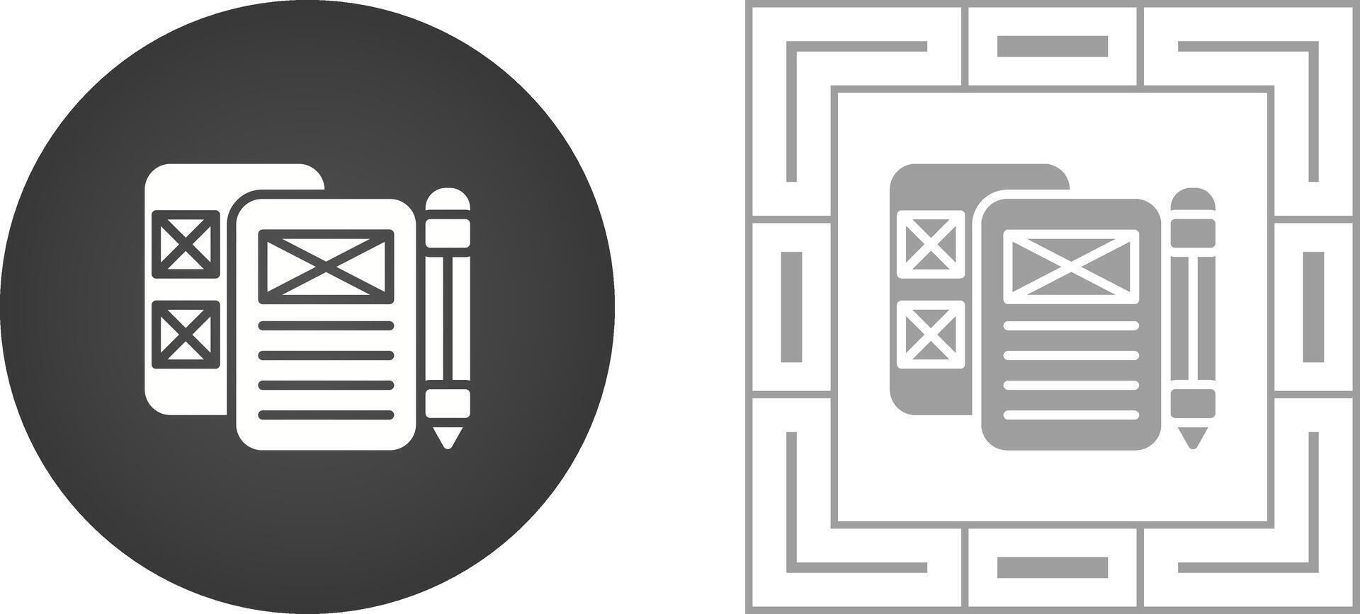 laag trouw prototyping vector icoon