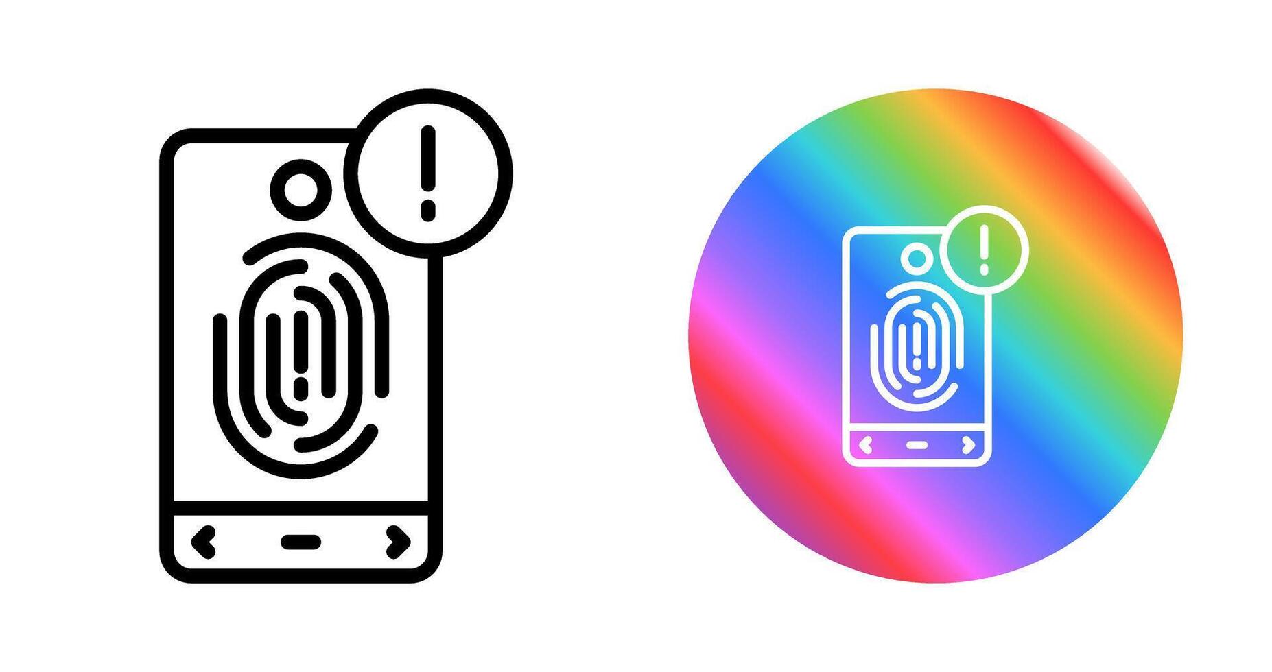 biometrisch identificatie vector icoon