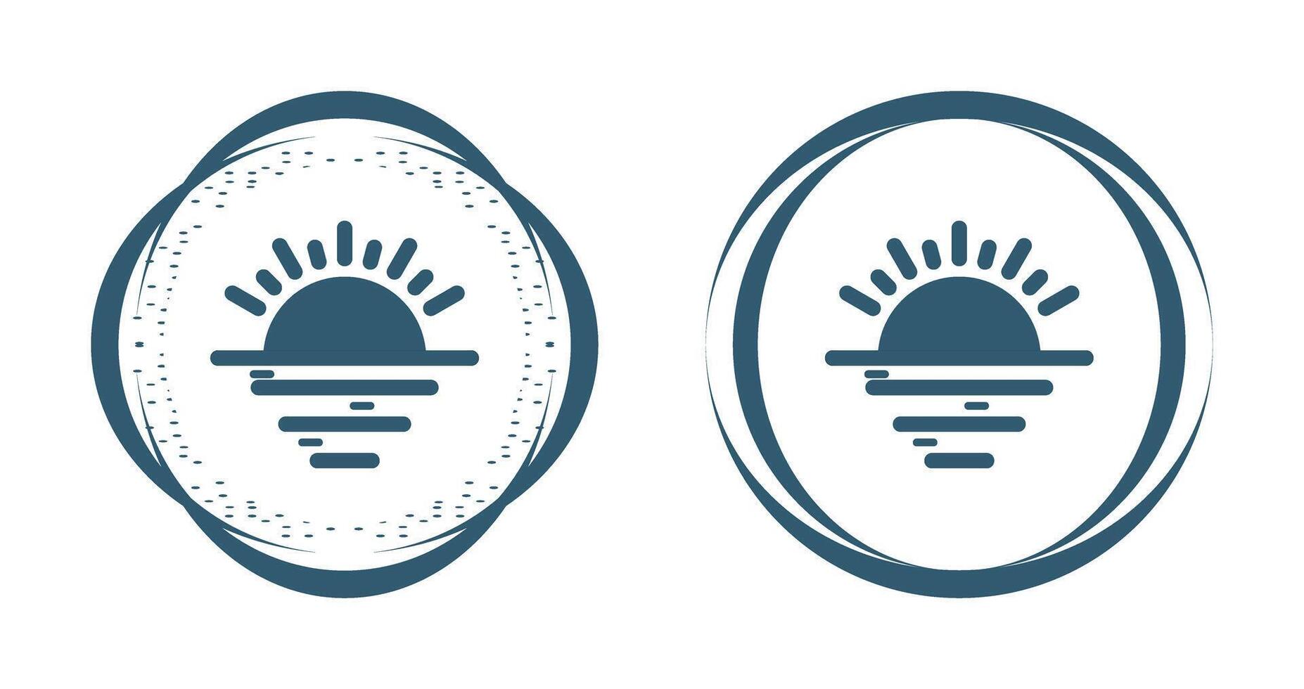 zonsondergang vector pictogram