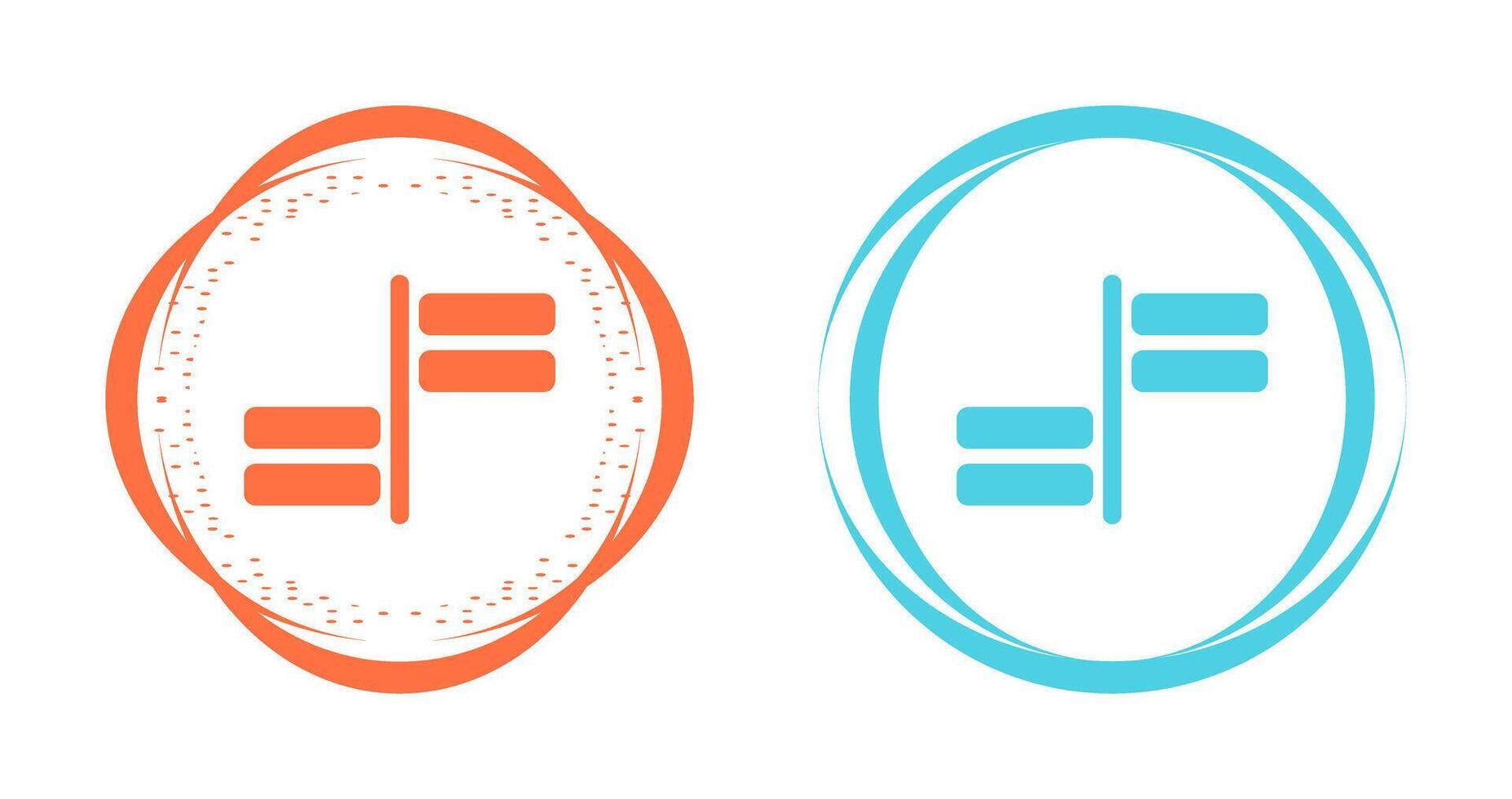 horizontaal uitlijning vector icoon