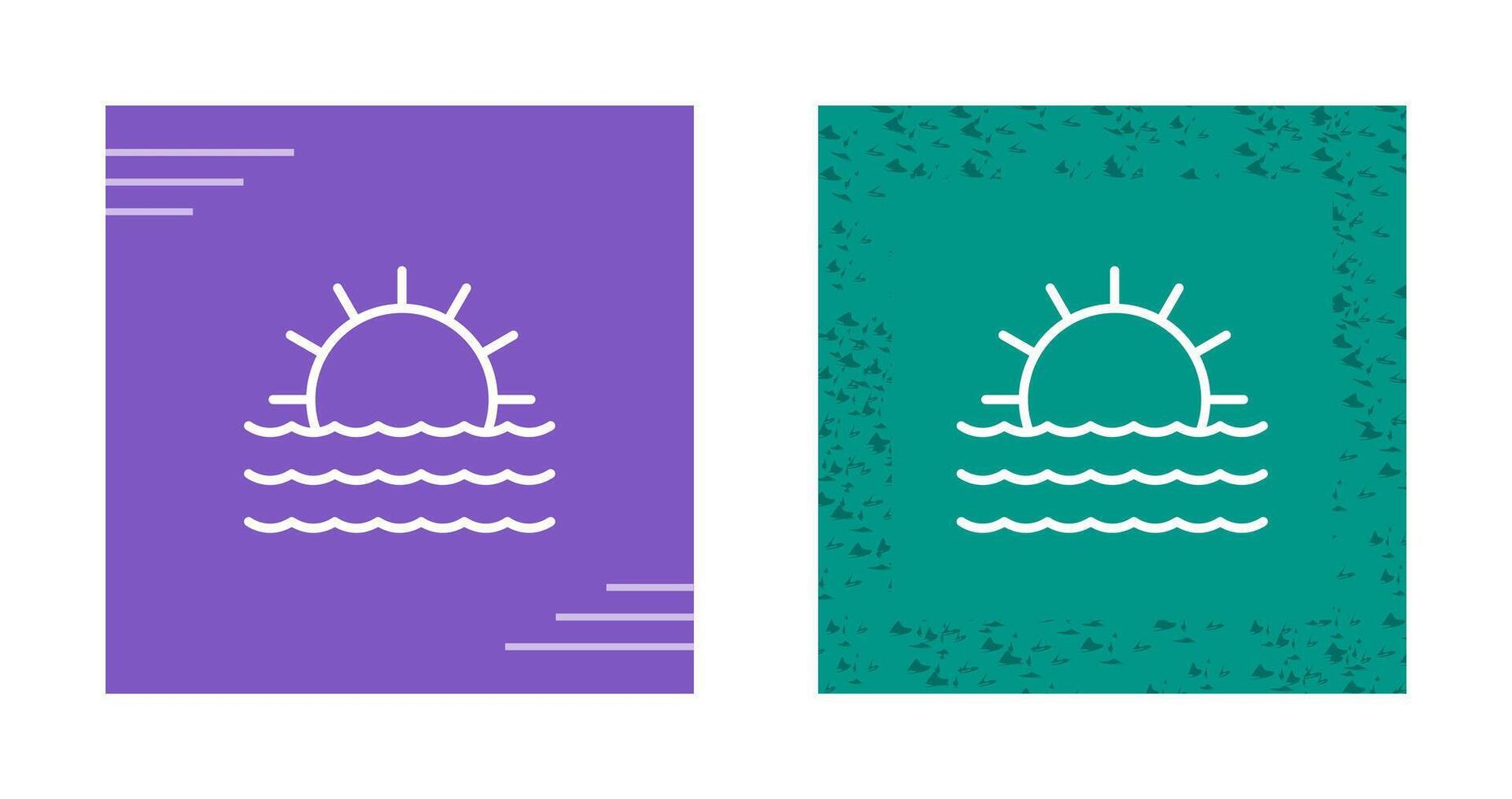 zonsondergang vector pictogram