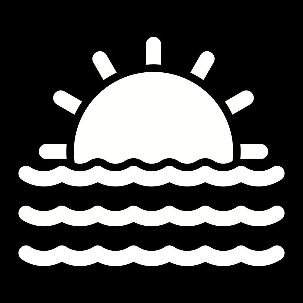 zonsondergang vector pictogram