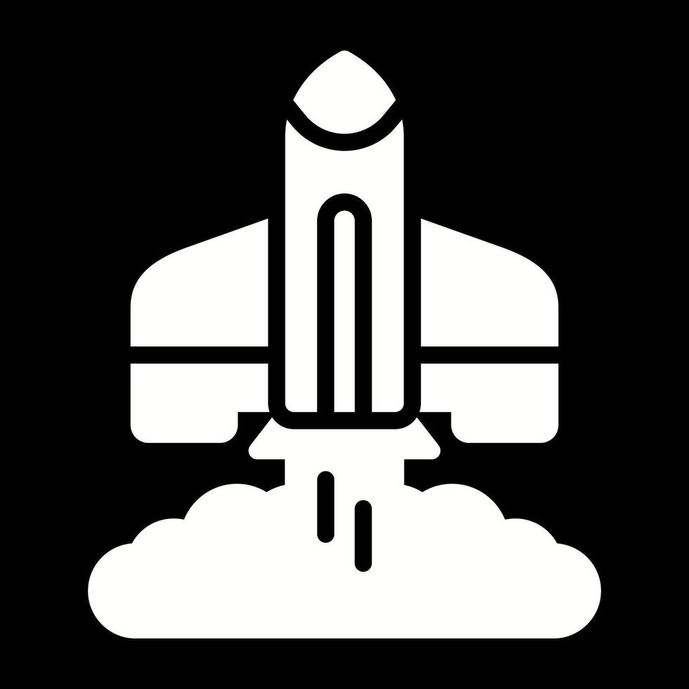 raket lancering vector icoon
