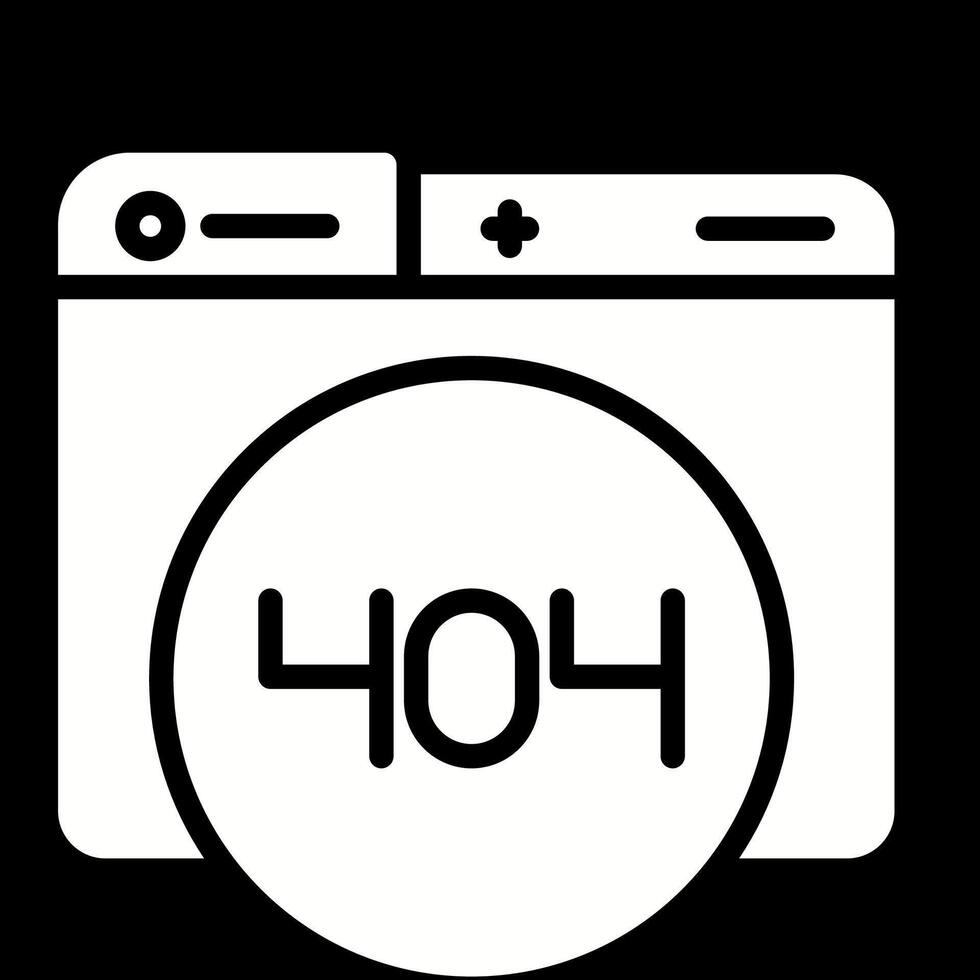 404-fout vectorpictogram vector