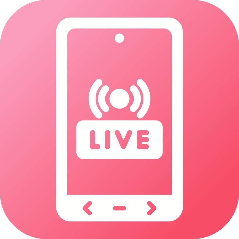 live streaming vector icoon