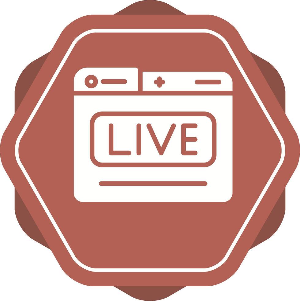 live stream vector icoon