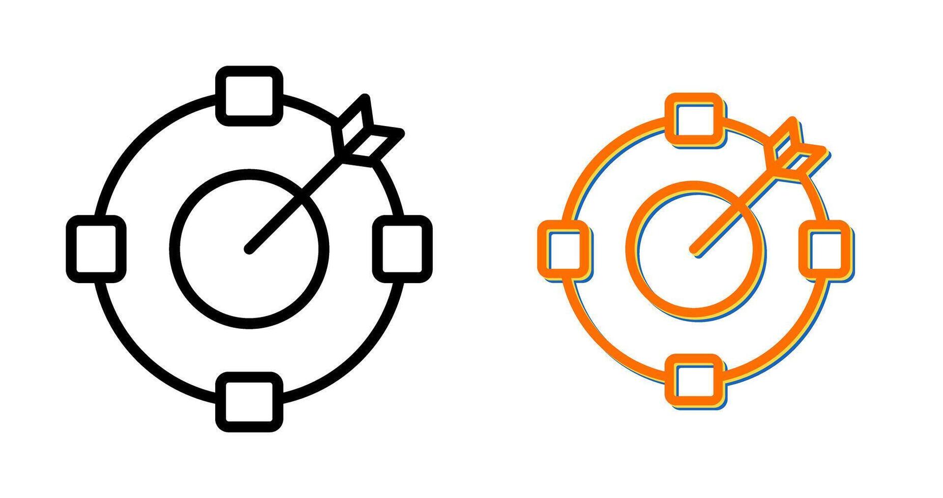 doelstelling vector icoon