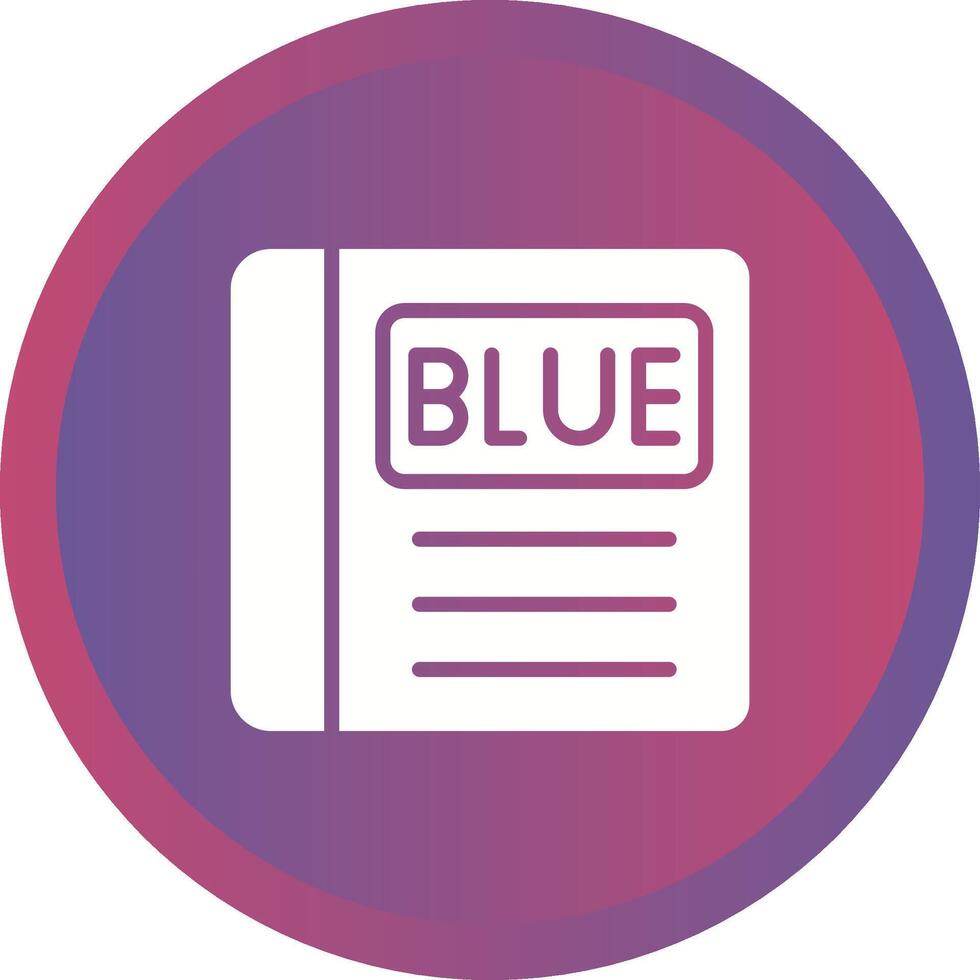 blauw boek vector icoon