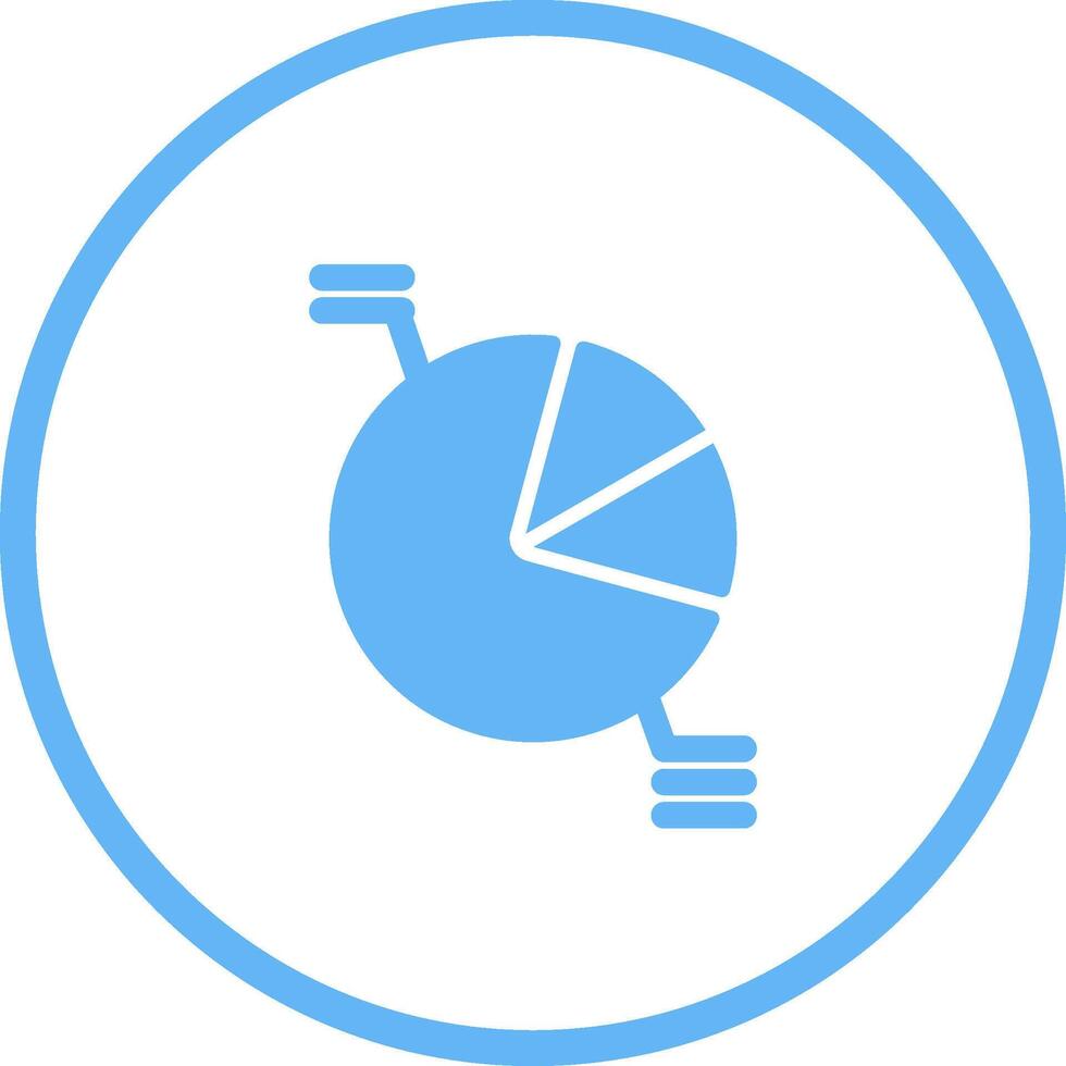 cirkeldiagram vector pictogram