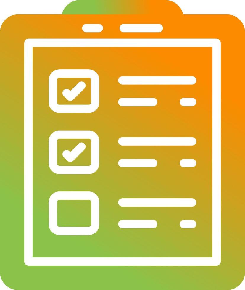 controlelijst vector pictogram