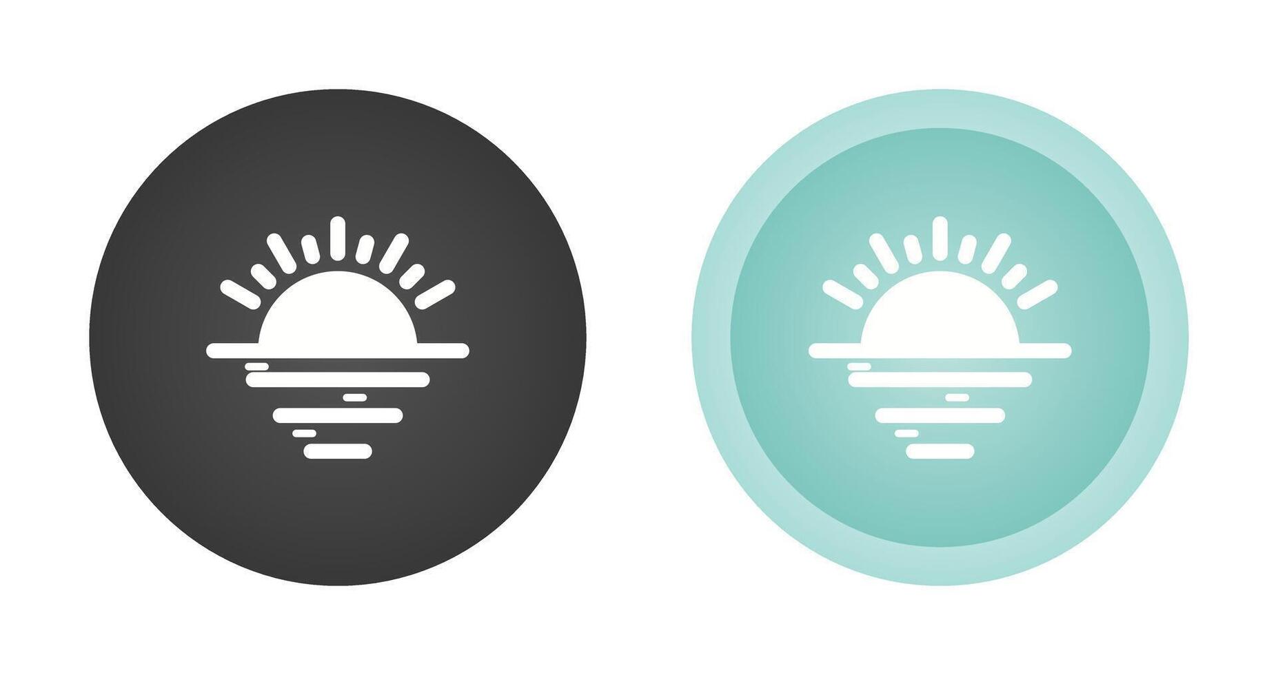 zonsondergang vector pictogram