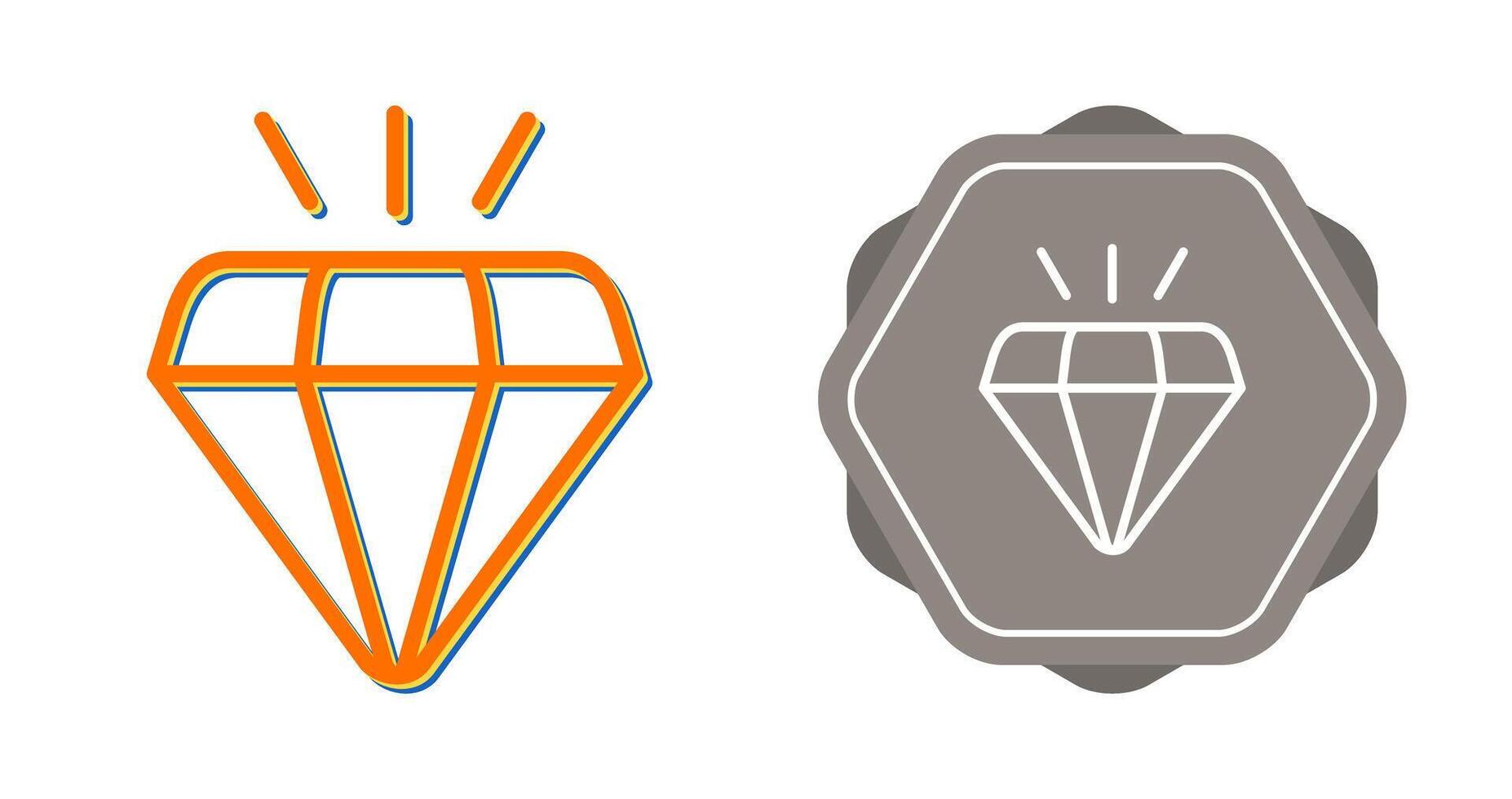 diamant vector pictogram