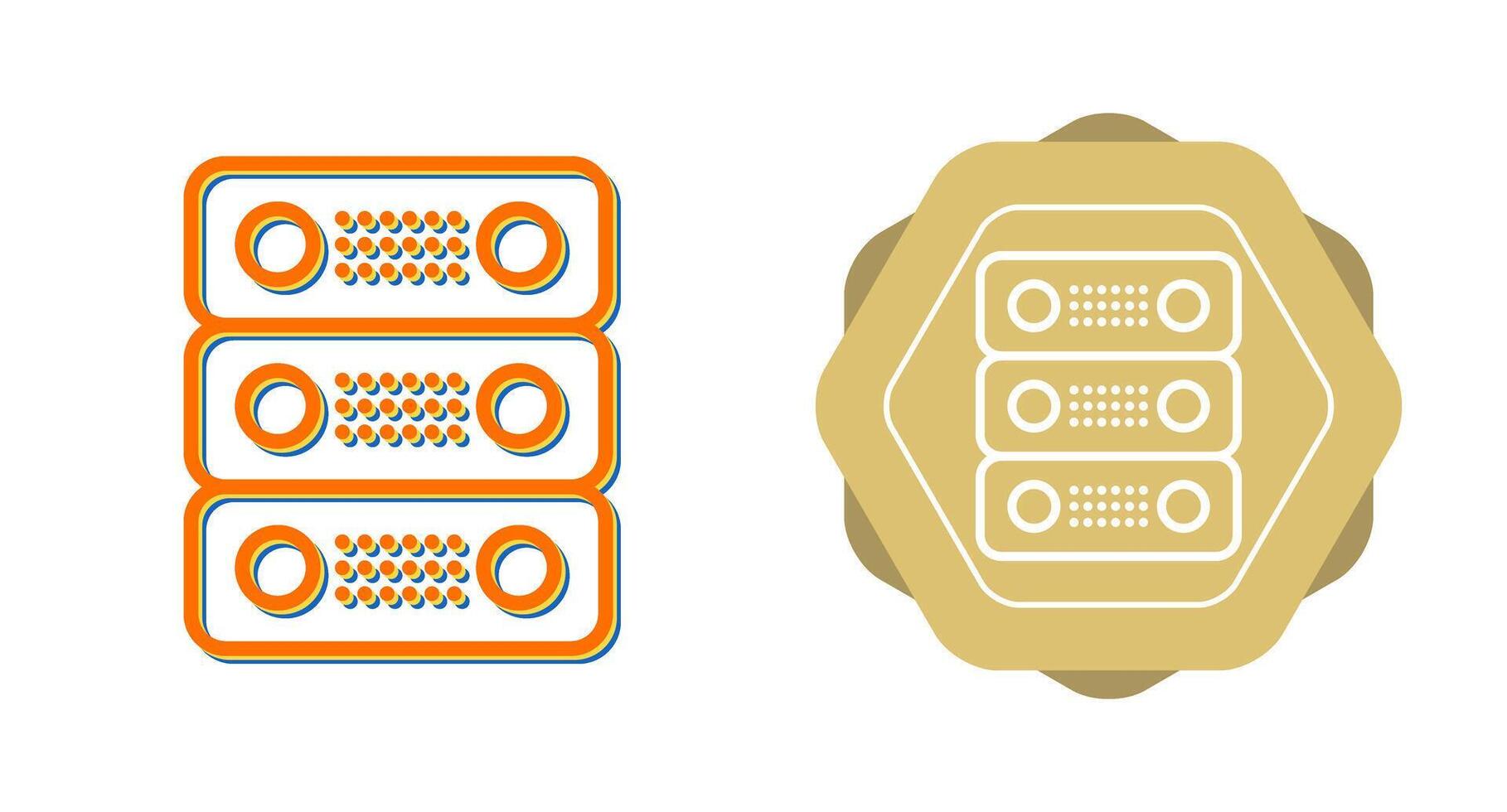 toegewijd server vector icoon