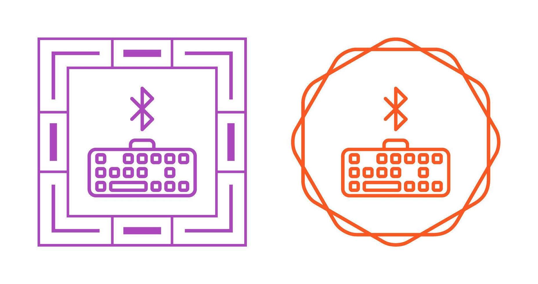 Bluetooth toetsenbord vector icoon