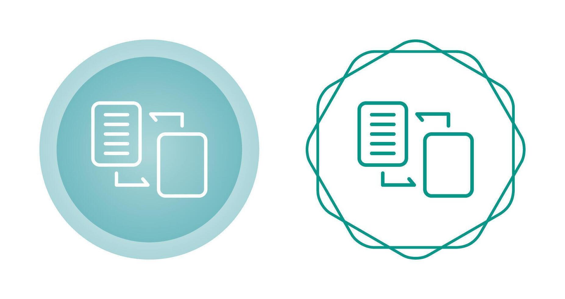 document migratie vector icoon