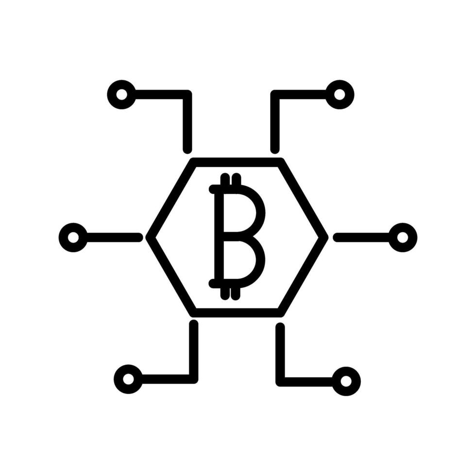 bitcoin vector pictogram