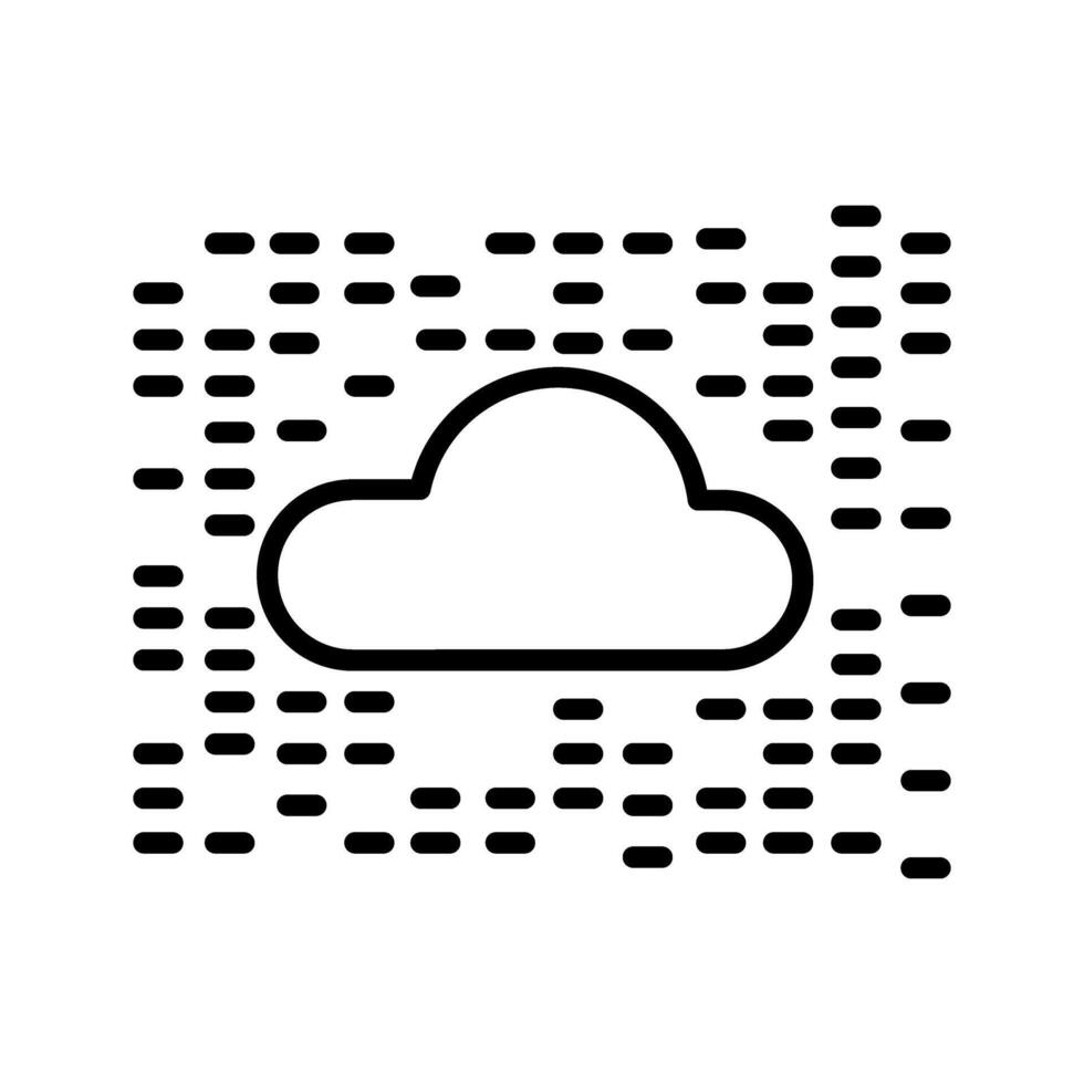 wolk vector pictogram