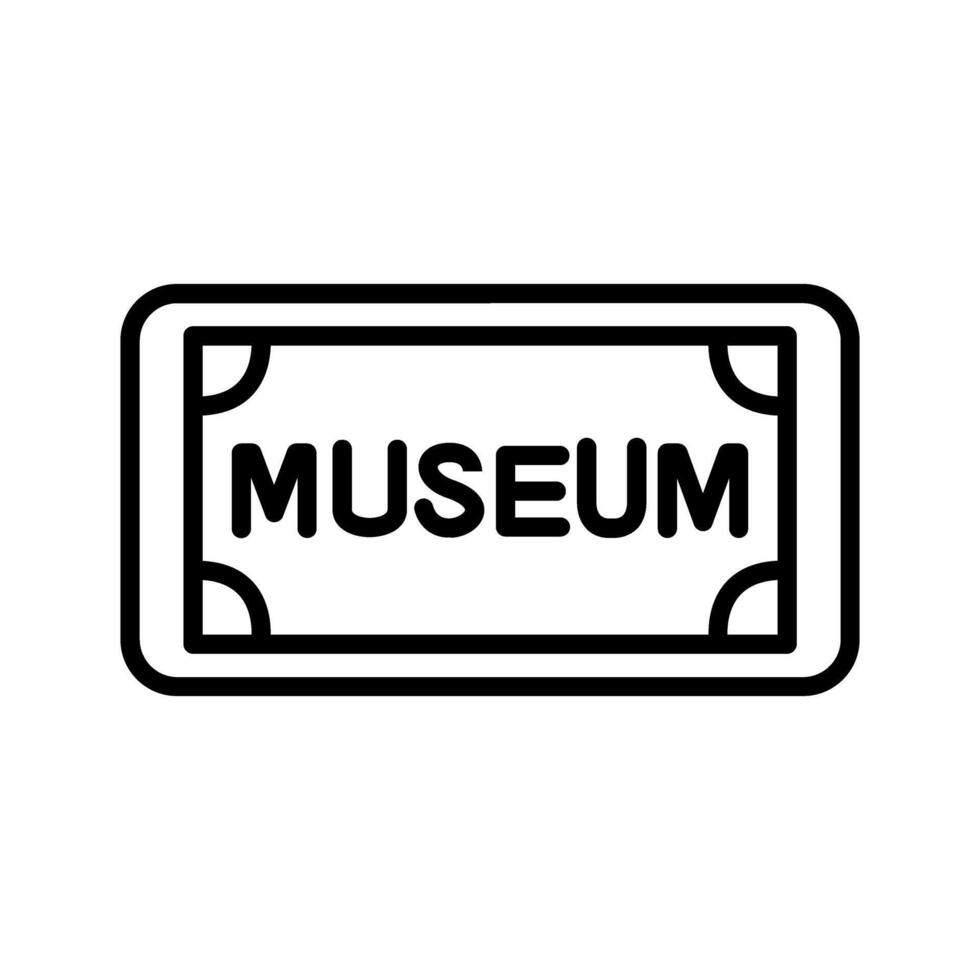 museum label vector icoon