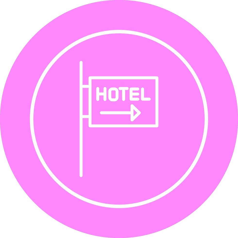 hotel teken vector icoon