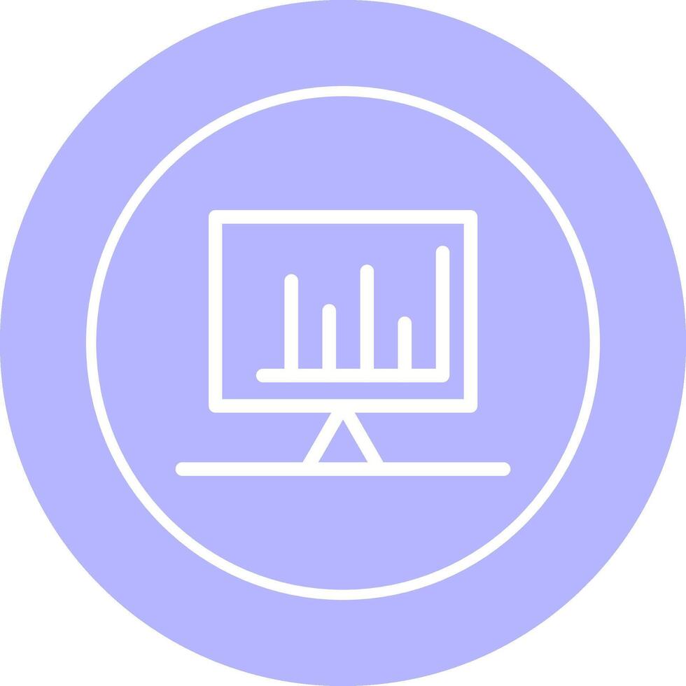 gecontroleerd bar diagram vector icoon