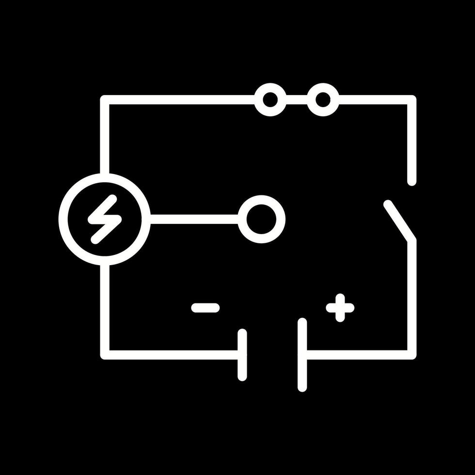 elektrisch stroomkring vector icoon
