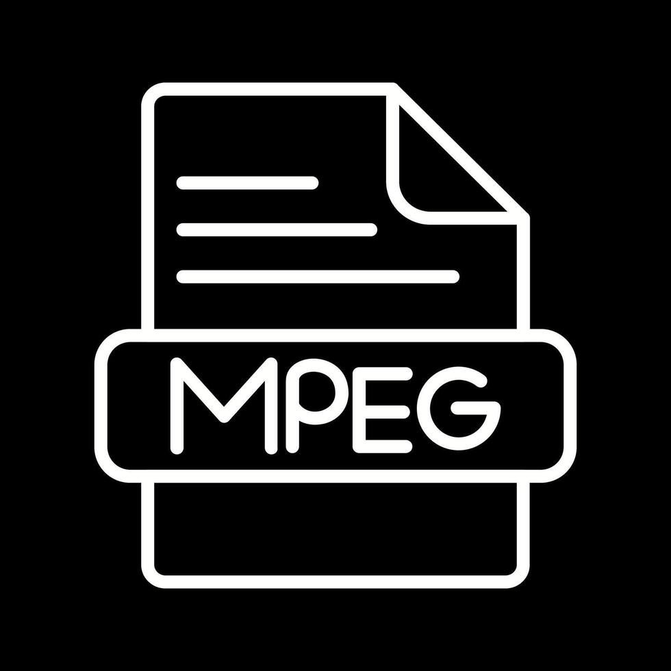 mpeg vector icoon