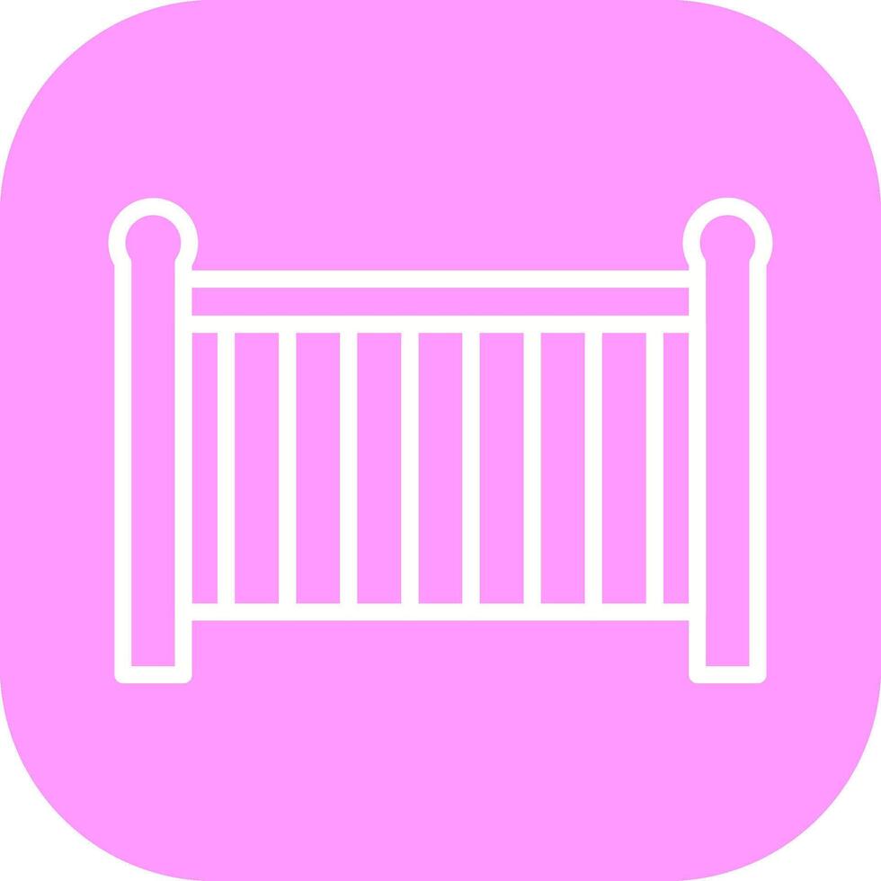 baby kinderbed vector icoon