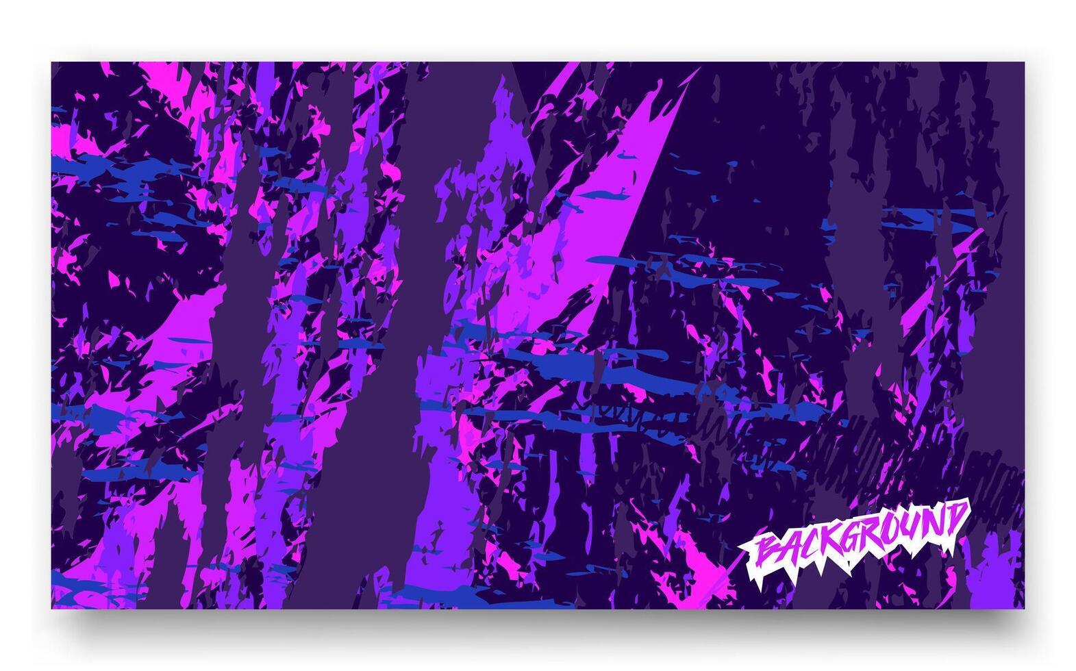 Purper en blauw abstract Woud schilderij met boom vormen. ideaal voor natuurthema ontwerpen, muur kunst, of milieu concepten. vector