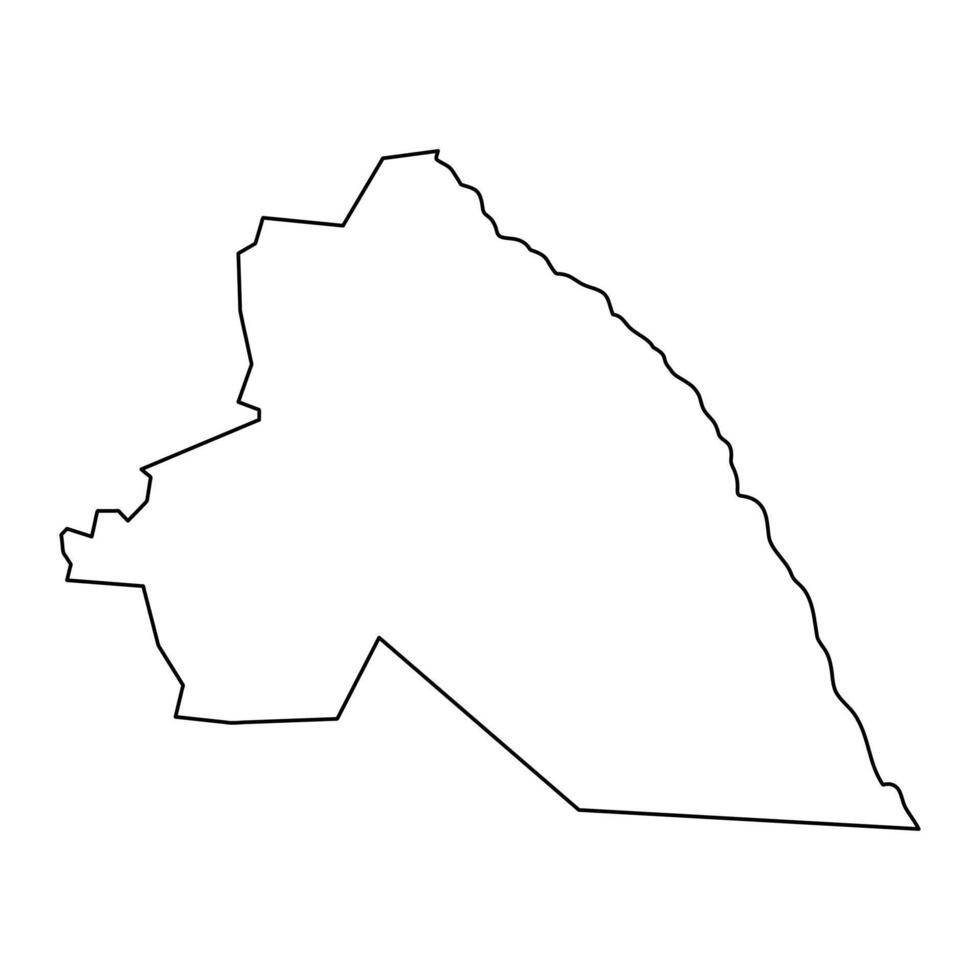 oostelijk meren staat kaart, administratief divisie van zuiden Soedan. vector illustratie.
