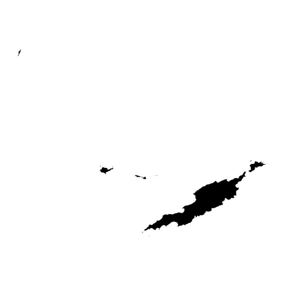 Anguilla kaart, Brits overzee gebied in de Caribisch gebied. vector illustratie.