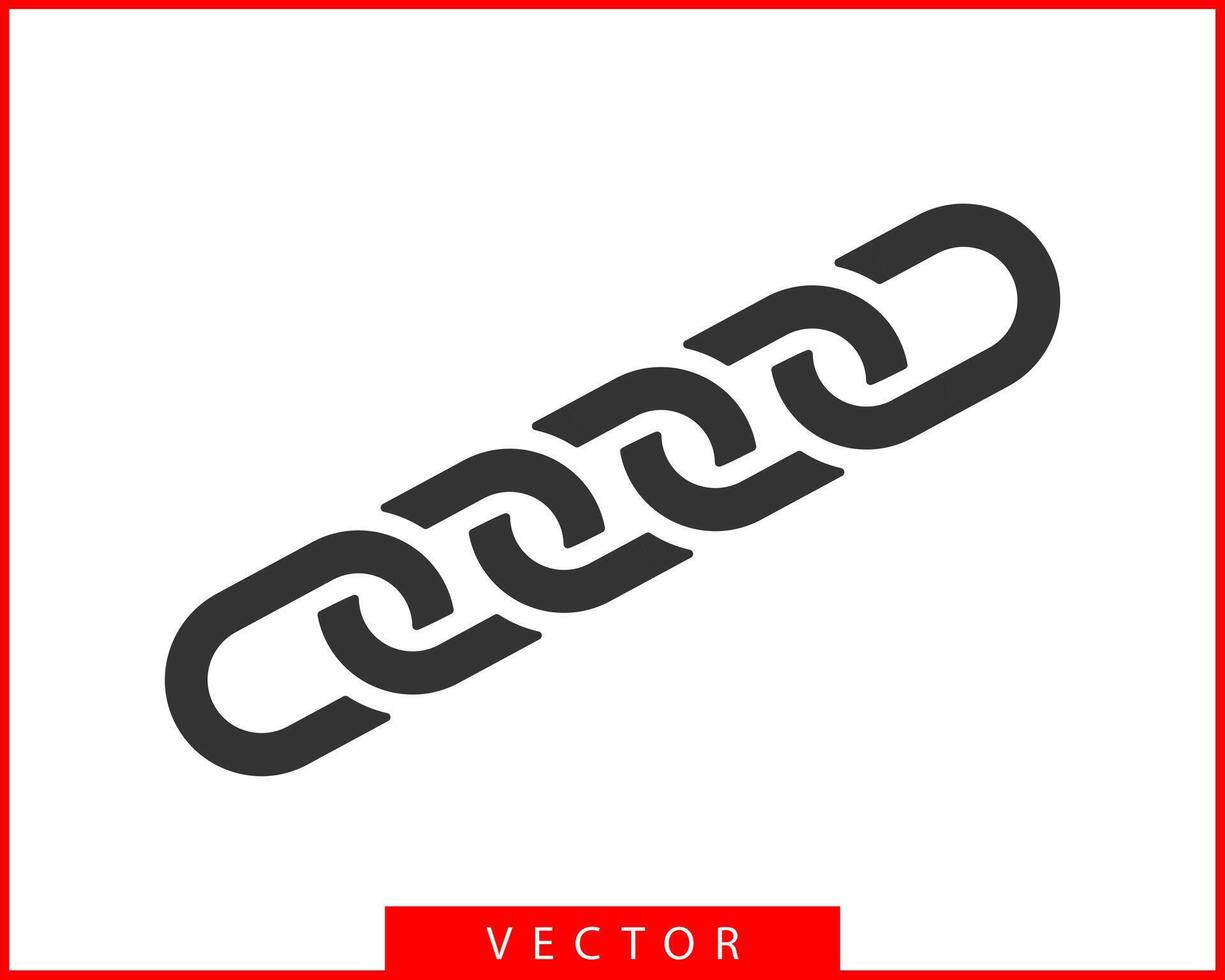 keten koppeling vector icoon. kettinkje element vlak ontwerp. concept verbinding symbool geïsoleerd Aan wit achtergrond.