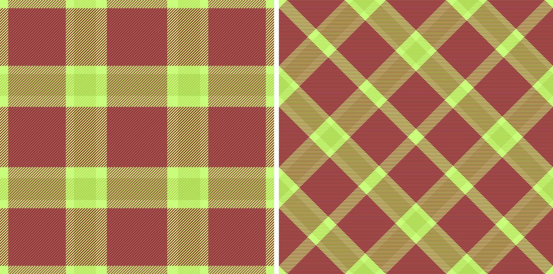 textiel structuur naadloos van Schotse ruit kleding stof patroon met een vector achtergrond controleren plaid. reeks in Kerstmis kleuren voor creatief toepassingen van sier- zijde plakband.