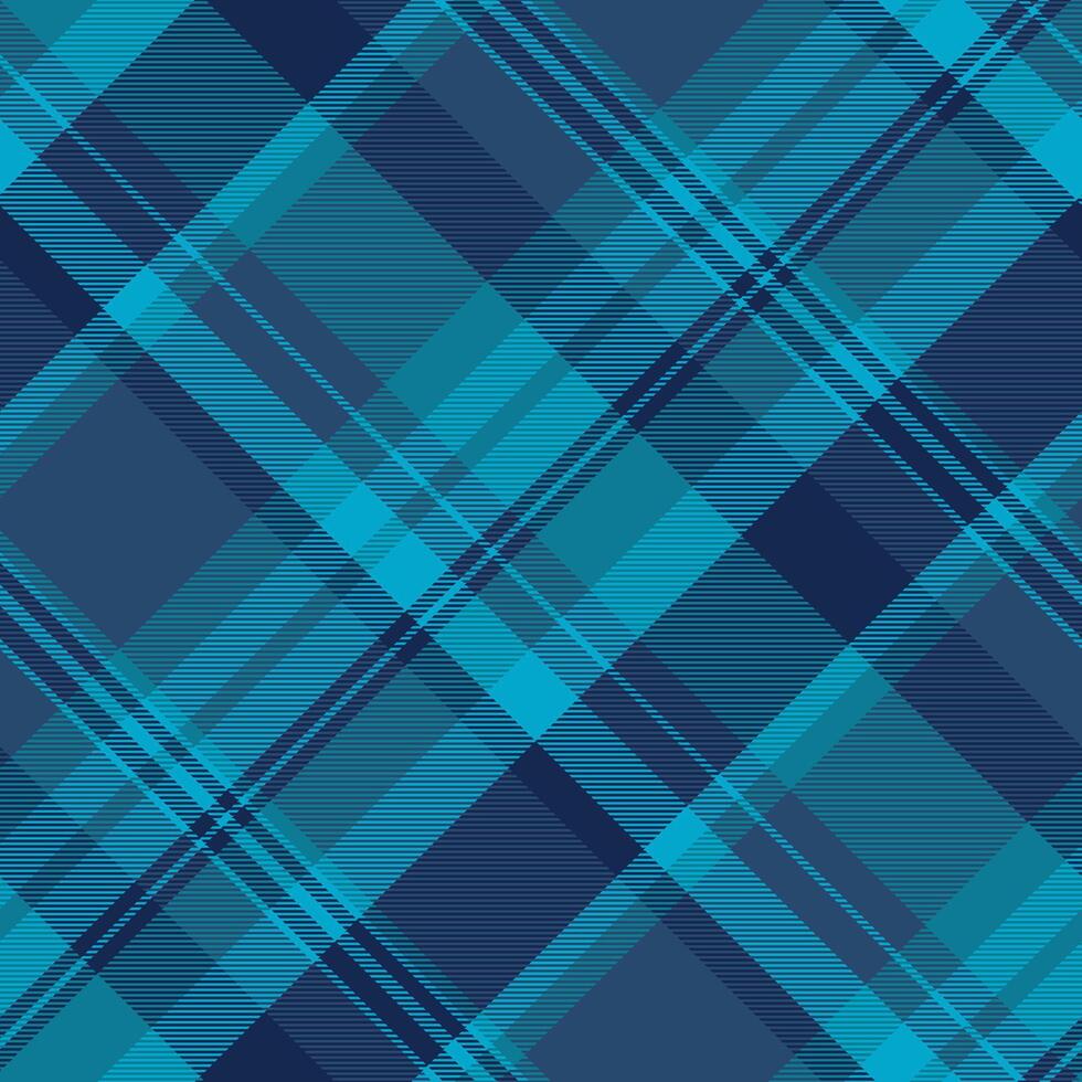 aankoop vector Schotse ruit achtergrond, primair naadloos controleren kleding stof. herenkleding patroon textiel structuur plaid in blauw en cyaan kleuren.