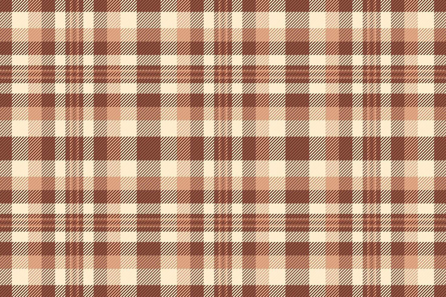 verscheidenheid Schotse ruit patroon kleding stof, sofa achtergrond naadloos vector. uitprinten plaid textiel structuur controleren in rood en oranje kleuren. vector