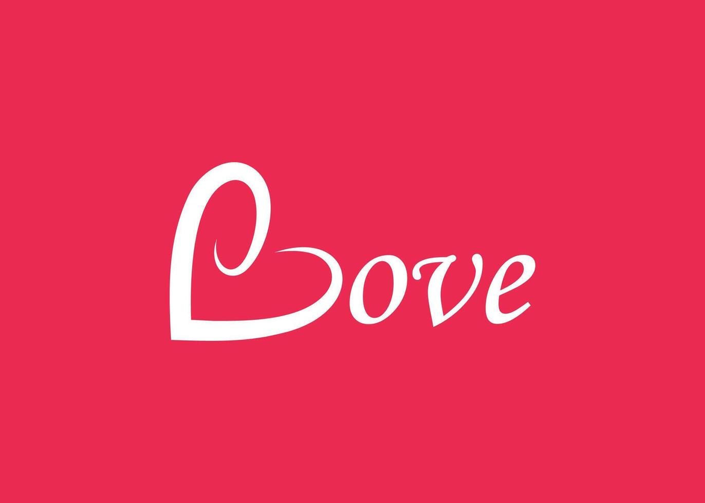 minimalistische liefde logo ontwerp vector sjabloon. creatief rood hart vorm logo