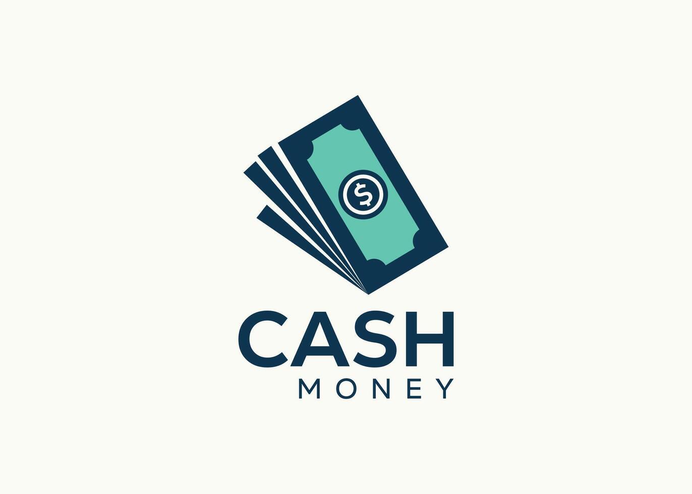 minimalistische geld logo ontwerp vector sjabloon. contant geld geld voor bedrijf financiën vector. geld investeren logo