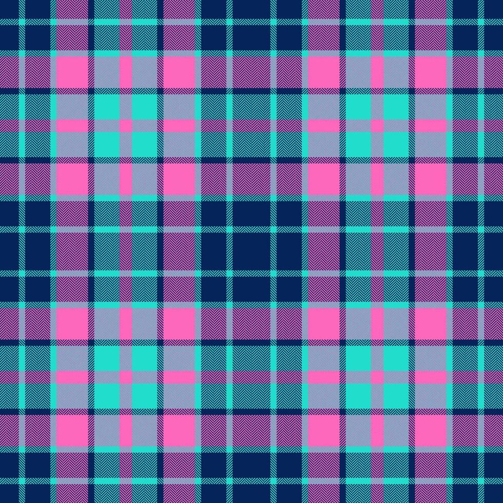 plaid naadloos patroon in blauw. controleren kleding stof textuur. vector textiel afdrukken.