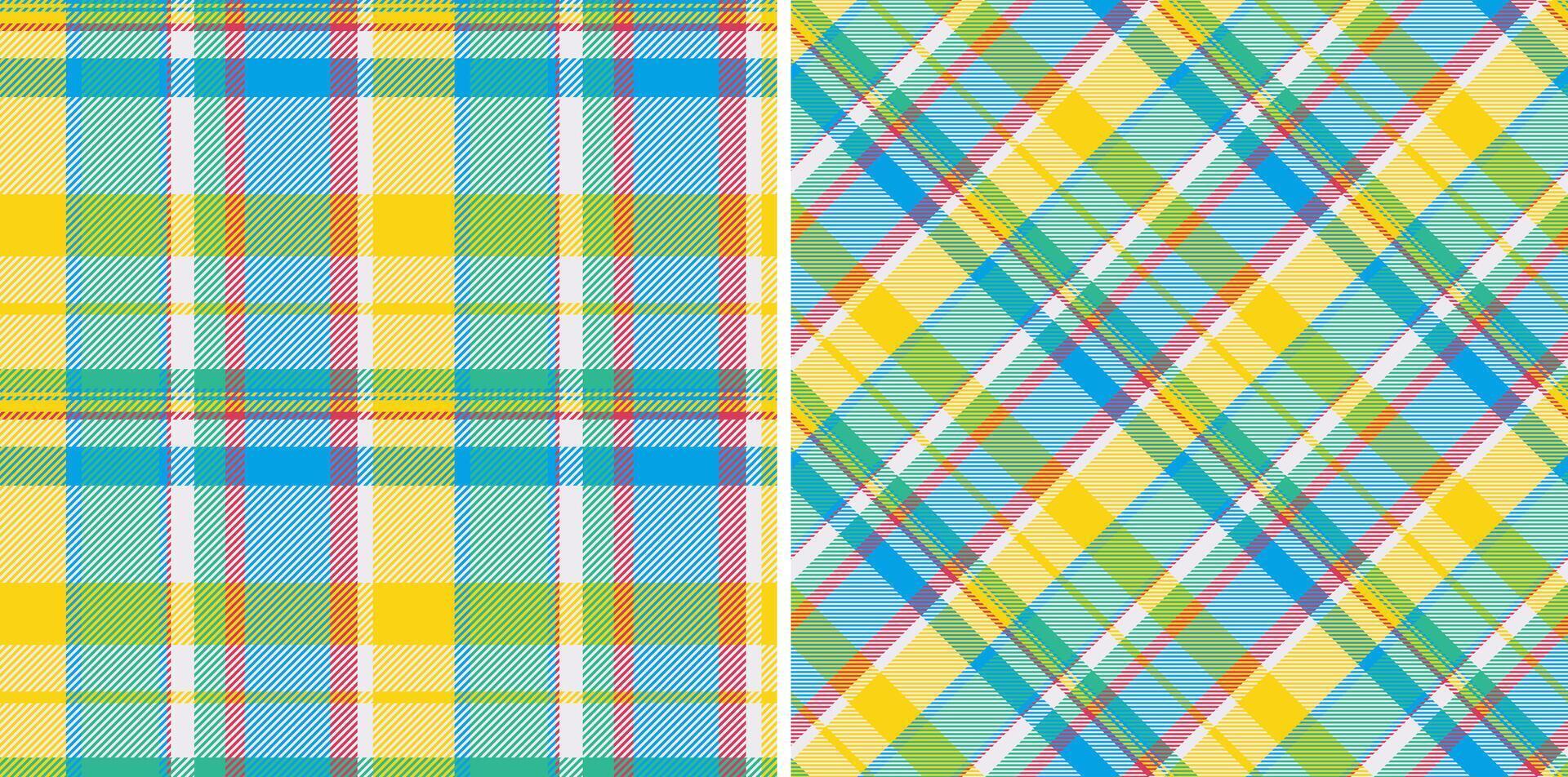 kleding stof textiel Schotse ruit van structuur achtergrond vector met een naadloos plaid controleren patroon.
