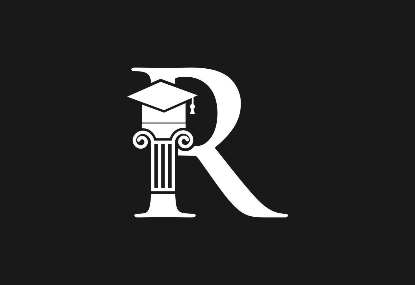 laag firma logo met laatste r vector sjabloon, gerechtigheid logo, gelijkwaardigheid, oordeel logo vector illustratie