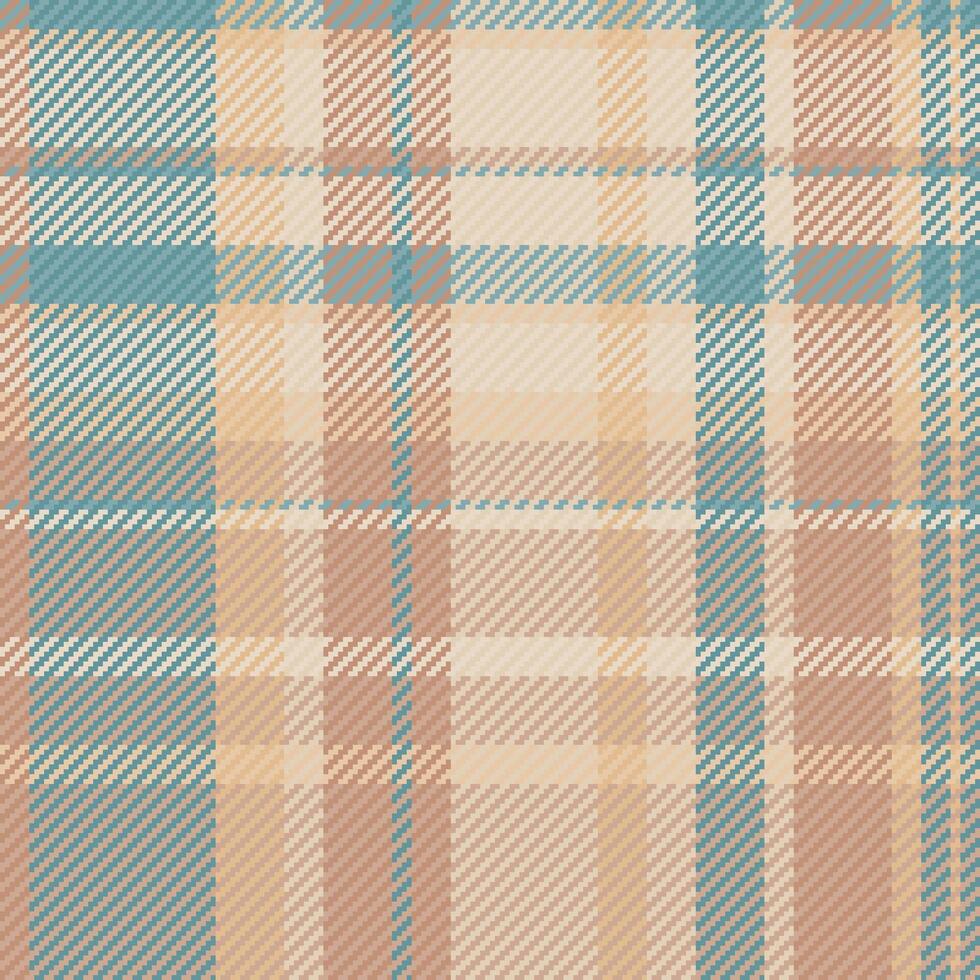 keuze patroon plaid textiel, dankzegging structuur achtergrond kleding stof. het beste Schotse ruit controleren naadloos vector in licht en oranje kleuren.